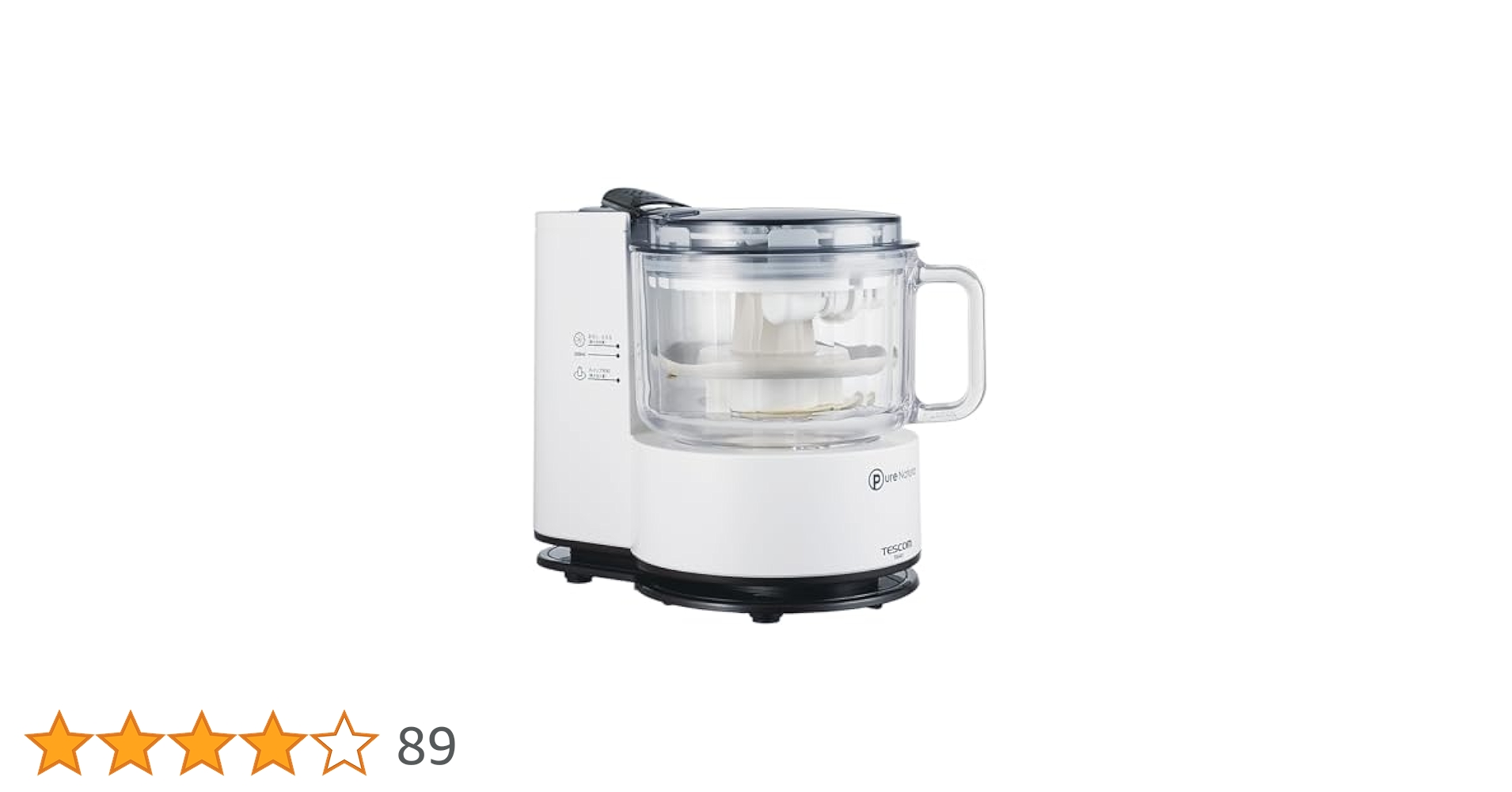 テスコム フードプロセッサーPureNaturaTK440-W新品未使用品 テスコム フードプロセッサー PureNatura ホワイト TK440-W