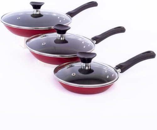 Jogo de Frigideiras Tramontina 3pçs Caribe Revestimento