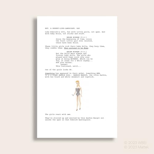 Barbie: The Screenplay