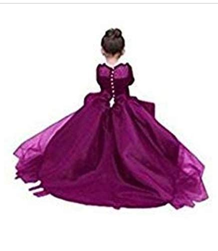 Image of GP Collection Girls Up & Down High and Low Dress for Girls with Bow On Back
