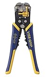 IRWIN VISE-GRIP Wire Stripper, Self-Adjusting, 8-Inch (2078300), Blue/Yellow