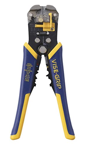 IRWIN VISE-GRIP Wire Stripper, 2 inch Jaw, Cuts 10-24 AWG, ProTouch Grip for Maximum Comfort (2078300)