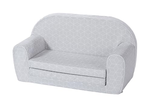 Knorrtoys 68445 - Kindersofa - 'Geo cube grey'