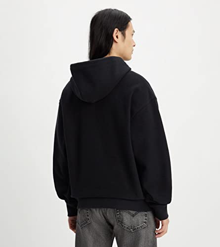 Levi's Herren Relaxed Graphic Sweatshirt Hoodie Kapuzenpullover,Headline Logo Po Caviar,M – Ansicht 3