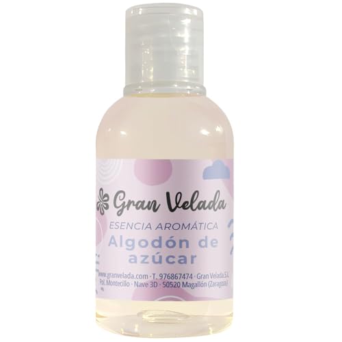 Esencia Aromática Algodón de Azúcar | Gran Velada | Crea Productos Cosméticos y Ambientadores con Aroma Dulce y Duradero | Hecho En España | 50 ml