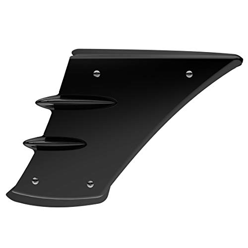 Saiga Parts Side Spoiler Wings for Yamaha R15 V3 (Matte Black)