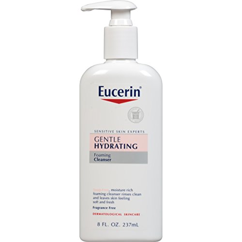 Eucerin Gentle Hydrating Foaming Cleanser - Fragrance Free, Gentle Facial Cleansing - 8 fl. oz. Pump Bottle