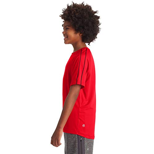 C9 Champion Boys' Fashion Tech Short Sleeve T Shirt, Crimson, XL3