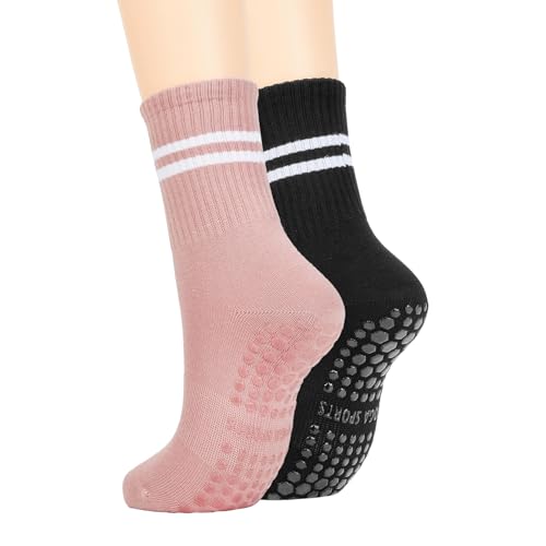 Image of Komorebi Pilates Socks with Grips for Women Non Slip Yoga Socks Grippy Socks for Barre,Workout,Dance