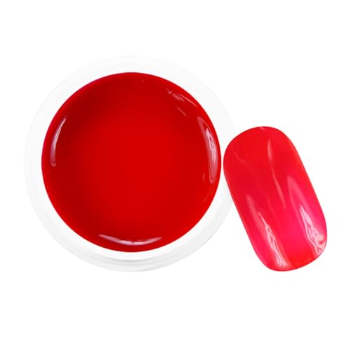 Ocibel – Gel UV/LED color neón rosa rojo – 5 ml – Manicura, uñas postizas y Nail Art