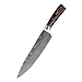 Produktbild Kochmesser 8"Zoll Küchenmesser Laser Damaskus Muster Chefmesser Scharfe Santoku Cleaver Slicing Utility Messer Werkzeug Kochmesser