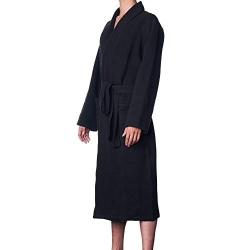 Alpine Swiss Gavin Mens Lightweight Cotton Robe Shawl Collar Knit Bathrobe4