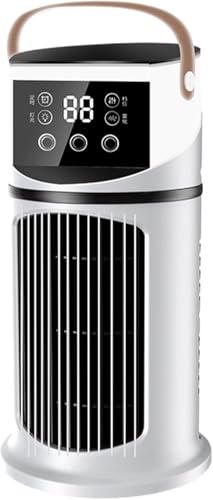 2026 Upgraded Portable Air Conditioner Fan - 4-in-1 Air Cooler with 4/9 Wind Speeds,9-Level Cool Mist,Remote & LED Touch Control,USB-Powered Evaporative Cooling for Home,Office,