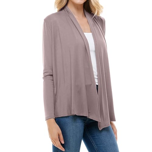 Image of Azules Long Sleeve Womens Cardigan, Thin Flowy Rayon Sweater Lightweight Cardigan for Casual or Dressy Outfits