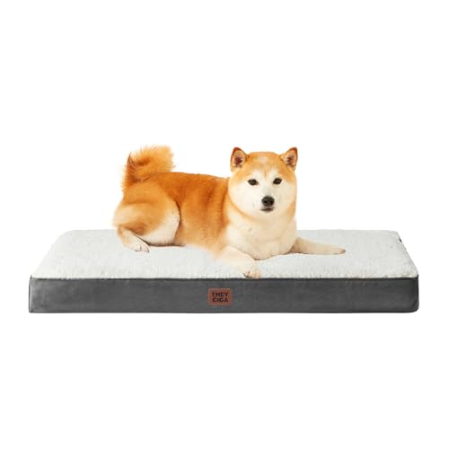 Image of EHEYCIGA Orthopedic Dog Bed Large with Removable Washable Cover, 36IN Beige
