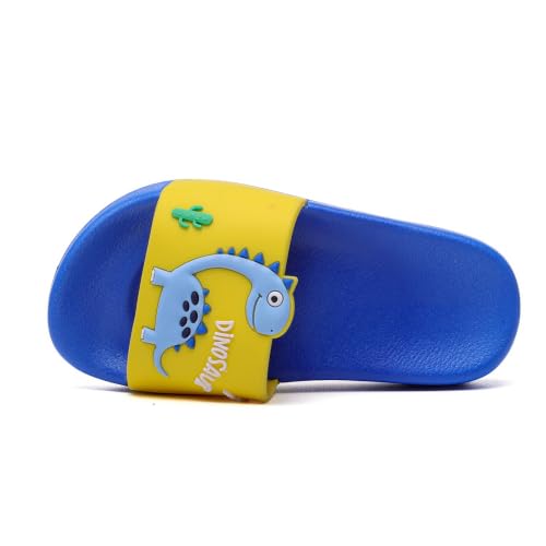 Image of MEMON Toddler Little Kids Dinosaur Beach /Pool /Shower Slides /Anti-Skid Home Bath Slippers /Cute Summer Outdoor Shoes for Girls and Boys