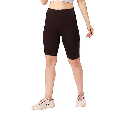Image of TRASA Women's Cotton Fashion Biker Workout Cycling Shorts, Avialable Sizes: S,M,L,XL,2XL,3XL