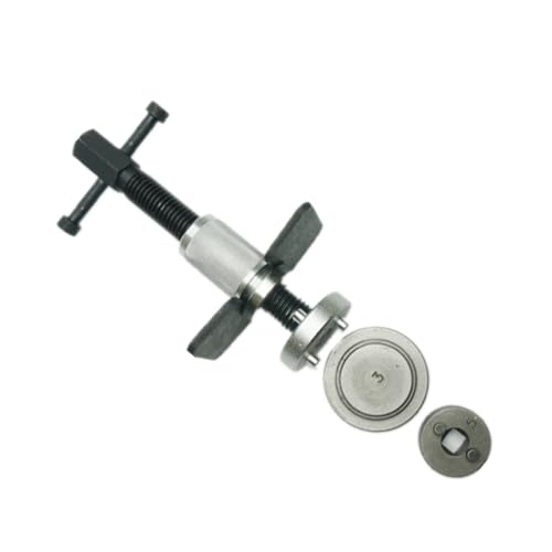 Cabilock Professional Brake Piston Tool Kit for Disc Brake Calipers Durable Silver Caliper Tool Compatible with Audi and More Easy Reset for Right Handed Threaded Pistons