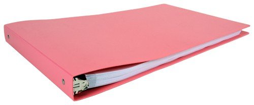 11X17 1" Round Ring, Pink Poly Binder (512663) #TOP5