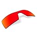 1.6MM Replacement Lenses Compatible With Oakley Oil Rig Sunglasses, Anti-Scratch and Impact Resistant (Orange Red Mirrored)