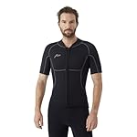 Hevto Men Wetsuit Tops and Vest 3/2mm Neoprene Jacket Surfing Swimming Front Zip Wet Suit for Water Sports - Image 2