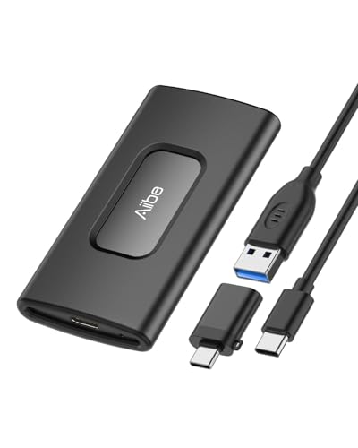Image of Aiibe 500GB External Solid State Drive USB C Portable SSD USB 3.2 Gen 2, Up to 1050MB /s, External SSD 500GB External Hard Drive for iPhone 15 /Pro, Laptop, Mac and PS4 (Black)
