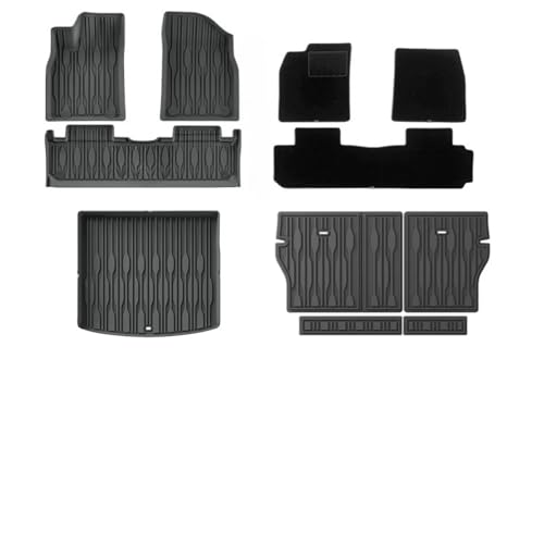 for BYD Sealion 5 DM-i 2025 2026 Floor Mats Trunk Mat All Weather Front Rear Cargo Liner Mat Accessories(Double 11 PCS)