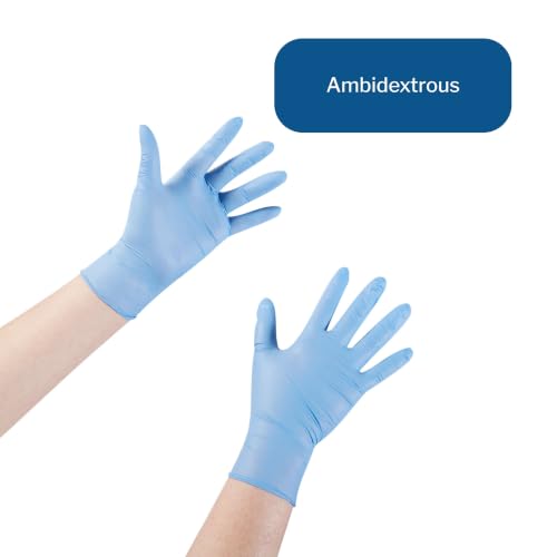 McKesson Confiderm STR Sterile Nitrile Exam Gloves, Blue, Large, 50 ct | Latex-Free, Powder-Free, Ambidextrous, Textured Fingertips - image 2