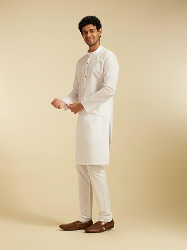 Image of DIWAS BY MANYAVAR Men's Cotton Plain Solid Kurta (1pc)