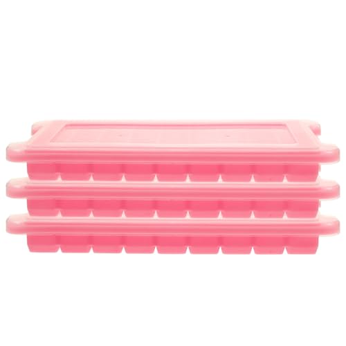 Bandeja para cubitos de hielo rosa 3 piezas Toyvian miniatura 1