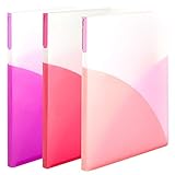 プラス フラットファイル プラスチック A4 Pasty 2穴ワンタッチスライドファイル ピンクジェラート 3色組