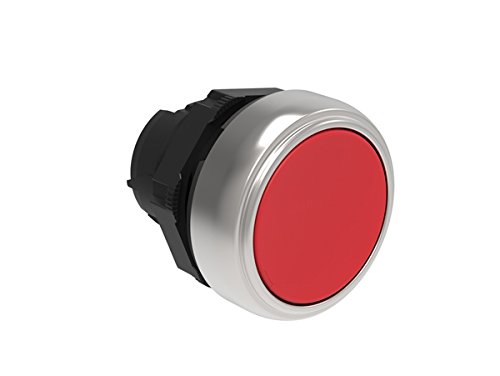 Lovato Electric LPCB104 Pushbutton Actuator, Spring Return 22Mm Platinum Series, Flush, Red