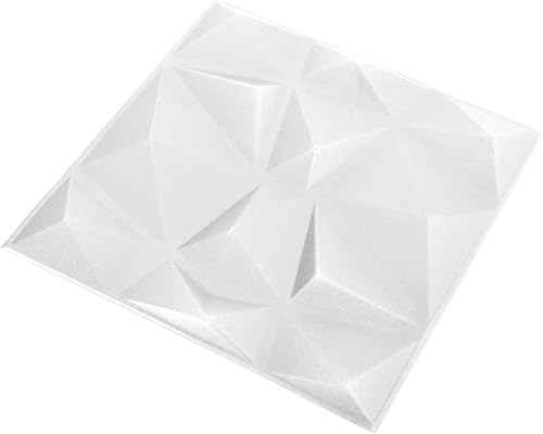 Miniatura 3 de CHARMMA Paneles de pared 3D 24 piezas 19.7"x19.7" Diamante Blanco 64.6 ft-3507