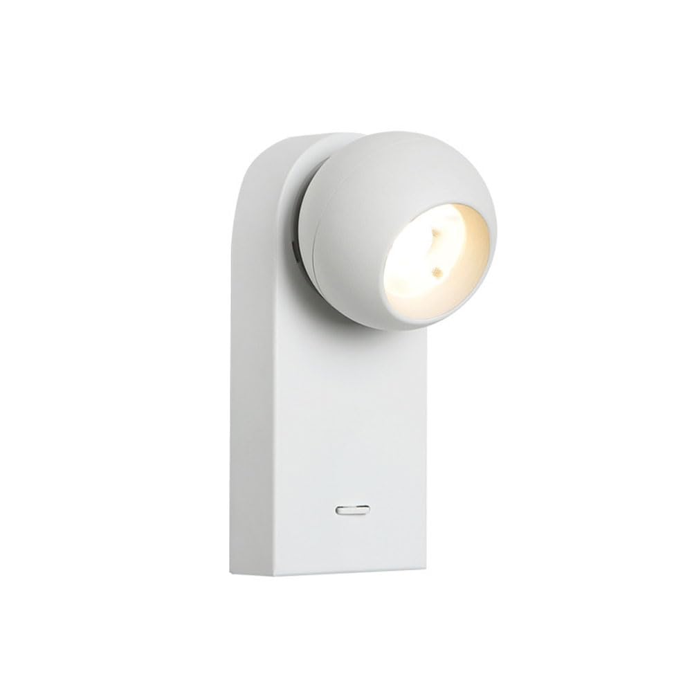 NHPJFDC Rotatable Industrial LED Wall Sconce - 4000K Neutral Light Fixture for Bedroom, Aisle, Stairs, Hotel Corridor - Modern Reading Lamp for Indoor Use