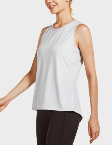Image of baleaf Women's Workout Tank Tops Athletic Running Gym Yoga Shirts | Quick Dry, Moisture-Wicking, Loose Fit, Crew Neck, Stretchy, Comfy Soft, Breathable, Lightweight, Exercise, Hiking, Tennis