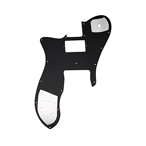 Musiclily Pro 16 Trous Single H Pickguard pour guitare électrique USA/Mexique Fender 72 Tele Custom Style, 3 plis Noir - Les Beatles, Paul McCartney, John Lennon, RIngo Starr, George Harrison Musiclily Pro 16 Trous Single H Pickguard pour guitare électrique USA/Mexique Fender 72 Tele Custom Style, 3 plis Noir – Image 4