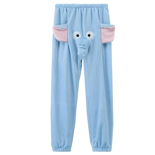 Pantalon éléphant avec trompe rigolote pyjama de nuit chaud