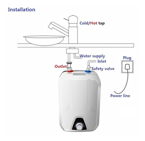 Chauffe-eau instantané pour évier de cuisine et aménagement de meuble bas - 7