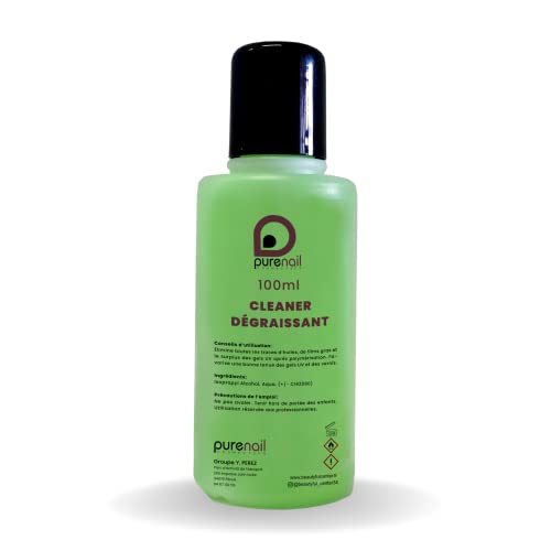 Purenail | Nail Cleaner Dégraissant | 100ml | premium | ongles | élimine la couche de dispersion | gel Uv