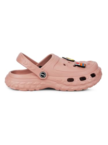 Image of Liberty A-HA PRL-4 Kids Clogs for Boys & Girls | Lightweight Slip-On Clogs - Black, Navy Blue & Peach| Durable & Soft EVA Sole | Comfortable & Breathable Sandals for Walking - Cushioned Footbed