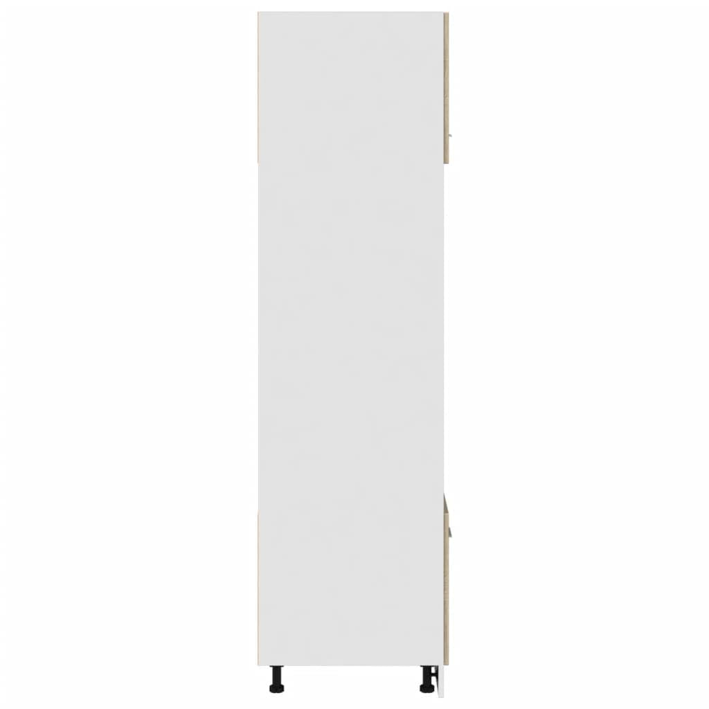 vidaXL Mobile per Microonde “Lyon” Rovere Sonoma 60x57x207 cm