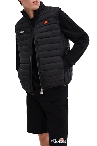 Gilet Bardy Ellesse Homme Black doudoune matelassée sans manche sportwear noir