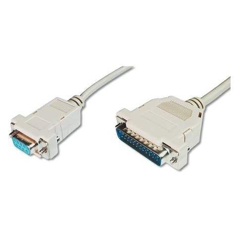 Cable de conexión DIGITUS Pralleles Praller - DSUB 25 a DSUB 9 - 3,0 m - Beige Cover