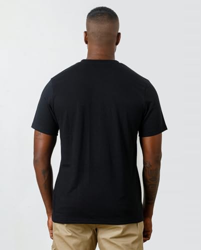 Men's Stretch Cottton Crew Neck Gym T-Shirts – Short Sleeve Athletic Fit, White, Blue & Black, S-4XL3