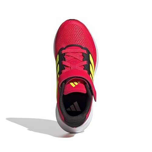 Image of adidas Kids' Marvel Run Falcon 5 Elastic Lace & Strap Shoe