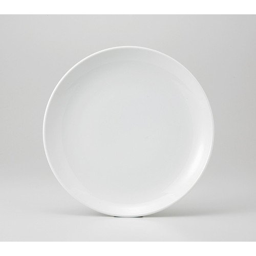 Plato redondo blanco de cerámica 21.2 cm miniatura 1