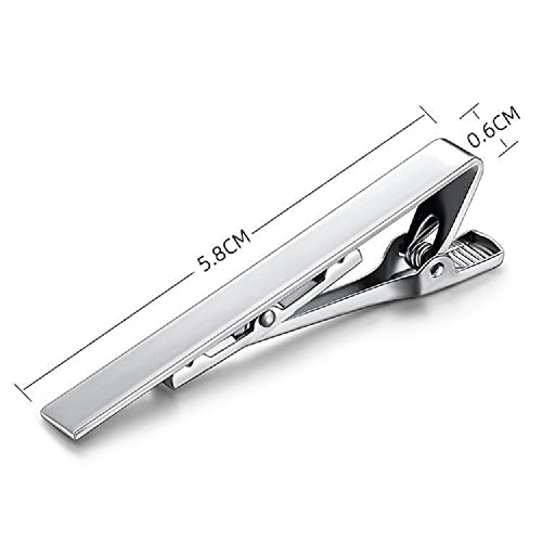 4 Pcs Tie Clips For Men, Gold Silver Black Blue Tie Bar Set For Men Gifts #TOP3