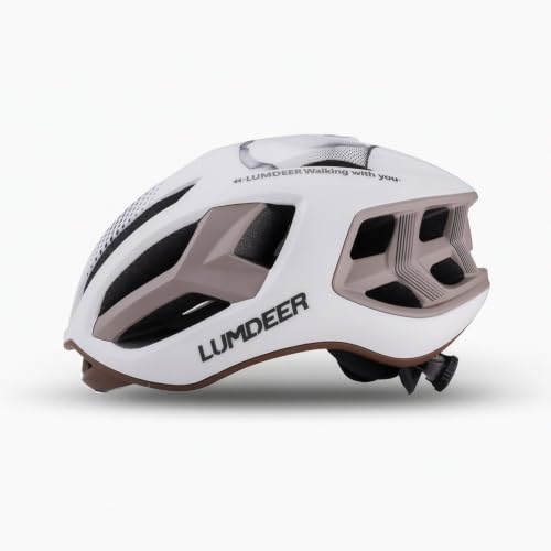 Image of Double-Shell Road Cycling Helmet Ventilated Adult Bike Helmet Sleek Removable for Cyclists, Commuters, Commuting, Brown Red, M