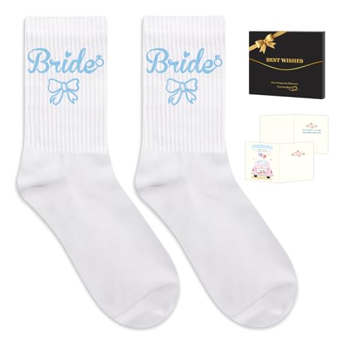 Image of Juesly Bride Gifts with Bride Socks,Wifey Socks as Bachelorette Gifts for Bride,Gifts for Wife