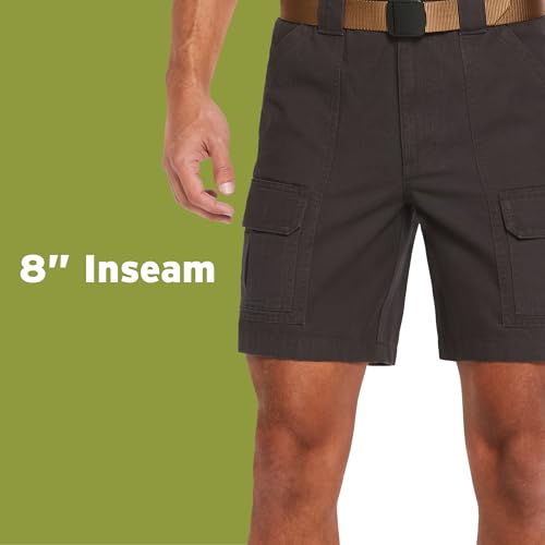 Image of Savane Mens 8 inch Hiking Cotton Cargo Shorts with Tech Pocket (Available in Big & Tall)